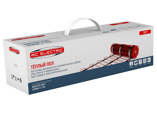 Изображение товара Теплый пол (мат нагревательный) AC ELECTRIC ACМM 2-150-3,5 (комплект теплого пола с терморегулятором)