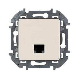Розетка 1-я RJ45 компьютерная INSPIRIA категория 5e UTP слоновая кость 673826 Legrand
