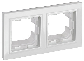 Рамка 2-местная IP44 РУ-2-БрБ-44 белый BR-M22-44-K01 BRITE  IEK