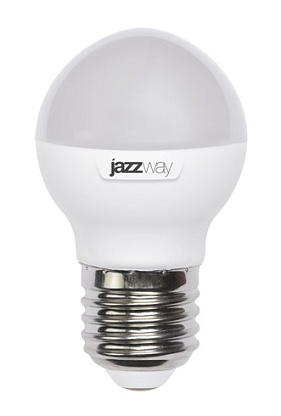 Изображение товара Лампа светодиодная 9Вт E27 G45 5000К 820Лм матовая Jazzway