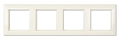 Рамка для розеток и выключателей 4 поста Ecoprofi слоновая кость EP484 JUNG