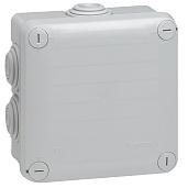 Коробка распределительная квадратная Plexo открытой установки 105х105х55мм IP55 серый 092022 Legrand