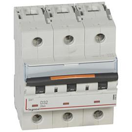 Выключатель автоматический DX3 32А 3П трехполюсный D 25кА 409836 Legrand