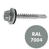 Саморез кровельный RAL-7004 серый 4,8х51