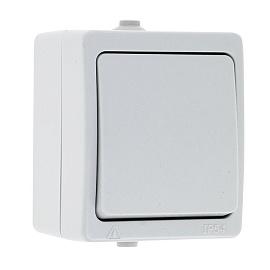 Выключатель одноклавишный Венеция 10А белый  IP54  (EVV10-021-10-54) EKF
