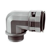 Муфта 90 грд. труба-коробка DN 23 мм, М25х1,5, полиамид, цвет черный PAN23M32N DKC