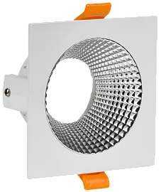Светильник 4110 встраиваемый поворотный LIGHTING под лампу GU10 белый/хром пластик LT-UVB0-4110-GU10-1-K23 IEK