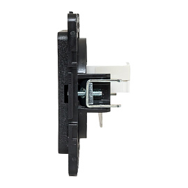 Розетка RJ45 компьютерная Стокгольм скрытой установки механизм черный EZK01-035-10 EKF PROxima