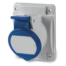 Розетка кабельная силовая панельная с наклоном IP44 16А 2P+E 230В DIS4131663 DKC
