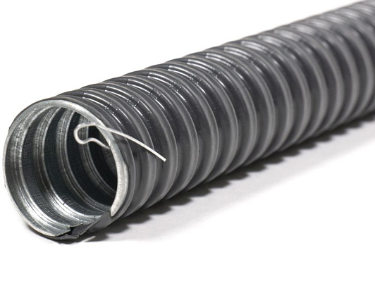 Изображение товара Металлорукав в ПВХ-изоляции ЗЭТАРУС МРПИ НГ 16 50 м черный протяжка