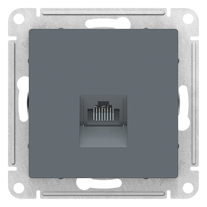 Изображение товара Розетка RJ45 ATLASDESIGN скрытой установки cat. 5Е грифель  ATN000783