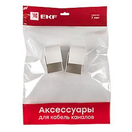 Заглушка (40х40) (4 шт) Plast Белый PROxima ecw-40-40x4 EKF