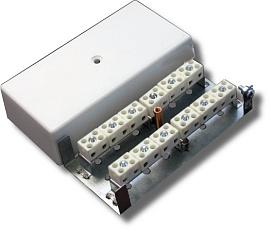 Коробка клемная огнестойкая, 12 керам.колодок 2 х 3мм², IP41, tраб.-40…+80°С, 142х72х36мм КМ-О (24к)-IP41-d Гефест