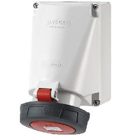 Розетка кабельная силовая 63/400/4 настенная SoftCONTACT IP67 132A Mennekes