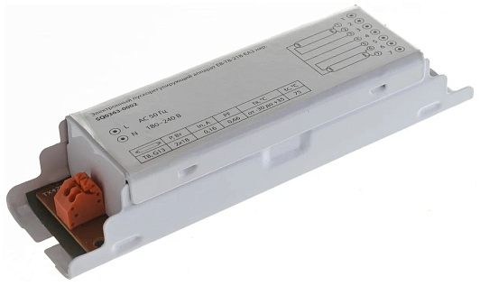 Изображение товара Дроссель электронный ЭПРА EB 218 T8 для ламп 18Вт