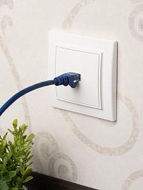 Розетка RJ45 компьютерная Минск скрытой установки в сборе белый ERK01-035-10 EKF