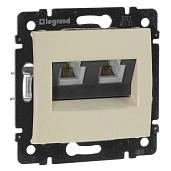 Механизм Розетка телефонная двухместная RJ11 Suno 774039 Legrand