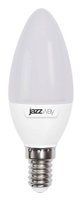 Изображение товара Лампа светодиодная 7Вт E14 C37 5000К 560Лм матовая 230В свеча JazzWay