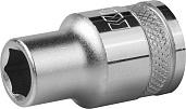 Торцовая головка, Cr-V, FLANK, хромосатинированная, 1/2", 10 мм KRAFTOOL "INDUSTRIE QUALITAT" 27805-10_z01