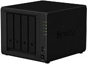 Сетевое хранилище 4x3.5/2.5" HDD/SSD SATA, RAID 0/1/5/6/10/JBOD, 2хGbLAN, 3xUSB3.0, без HDD DS418 Synology