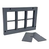 Рамка приборная на 6 модулей 45х45 PP 80/45/6 (LB) напольного лючка KOPOBOX 80 PP 80/45/6_LB KOPOS