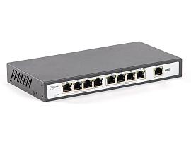 Коммутатор неуправляемый PoE Plus, мощность 120Вт, порты: 8-Ethernet, 1-Uplink SKAT PoE-8E-1E Бастион
