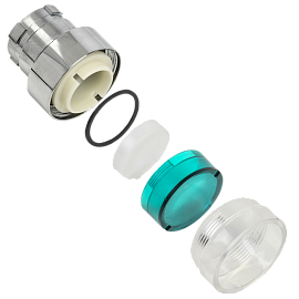 Кнопка LA167-BAF35 d=22мм 1з+1р зеленая  BBT20-BAF35-3-22-67-K06 IEK