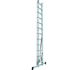 Лестница двухсекционная NV1220 2х12 ступеней, 3,18-5,52 м; алюминий Новая высота 1220212