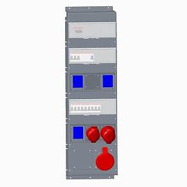 Бокс MPR63/1MSPRO с розетками в сборе, IP44, пластик 2CMA101810R1000 ABB