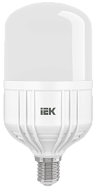 Лампа светодиодная 50 Вт E40 T137 6500К 4500Лм матовая 230В цилиндр HP LLE-HP-50-230-65-E40 IEK