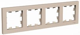 Рамка 4-постовая универсальная, ПЕСОЧНЫЙ ATLASDESIGN ATN001204 Systeme Electric