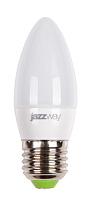 Лампа светодиодная 7Вт Е27 C37 3000K 530Лм матовая 220В Свеча PLED-SP .1027825-2 Jazzway