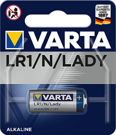 Элемент питания LR1 Professional Electronics 1.5В бл/1 (04001 101 401) щелочной 4001101401 VARTA