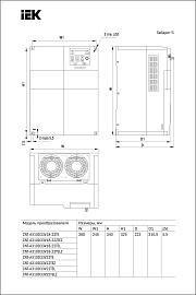 Преобразователь частоты CONTROL-A310 380В, 3Ф 18-22 kW 37-45A IEK CNT-A310D33V18-22TE IEK