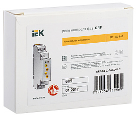 Реле фаз ORF 04 3ф 220-460 В AC ORF-04-220-460VAC IEK