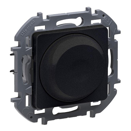 Изображение товара Светорегулятор INSPIRIA от Legrand скрытая установка 300Вт антрацит