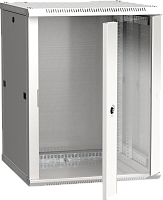 Шкаф телекоммуникационный навесной (настенный) ITK 19" 12U 600x600 стеклянная дверь RAL7035 LWR3-12U66-GF IEK