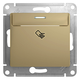Выключатель карточный GLOSSA скрытой установки механизм титан GSL000469 Systeme Electric
