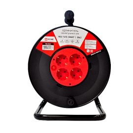 Удлинитель на катушке RG4-1630-SMART с т/з четырехмест с заземлением 16А 30м 8863 4690612010588 IN HOME