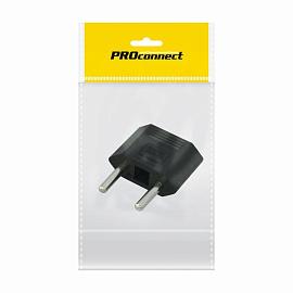 Сетевой переходник плоский "Тефаль" черный PROCONNECT Индивидуальная упаковка 1 шт 11-1042-9