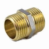 Ниппель латунь никель прямой Ду15 1/2") 9022 Aquasfera НСК