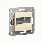 Розетка RJ11 телефонная Cariva механизм слоновая кость 773738 Legrand