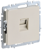 Розетка компьютерная RJ45 кат.5E РК10-БрКр бежевый BR-K10-1-K10 BRITE IEK