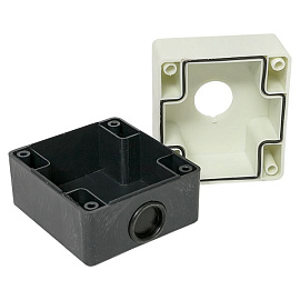Корпус  КП101 пластиковый 1 кнопка белый (cpb-101-w) EKF