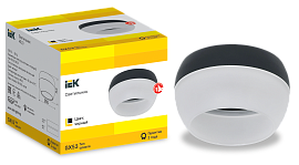 LIGHTING Светильник 4010 накладной потолочный под лампу GX53 черный IEK