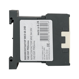 Миниконтактор МКЭ 6А 24В 1NO PROxima Mctr-s-6-24 EKF