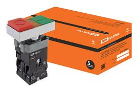 Кнопка управления BW8465 "I-O" сдвоенная с подсветкой1з+1р TDM SQ0704-0057