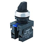 Переключатель с фиксацией NP8-10X/21 без подсветки, черный 1НО IP65 578661 CHINT