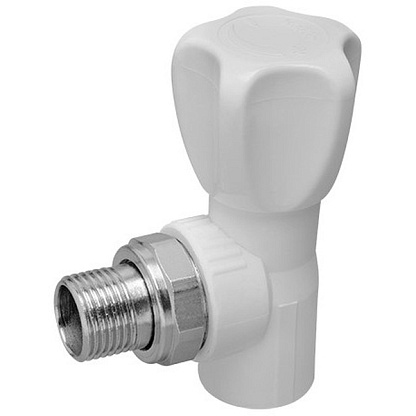 Изображение товара Кран радиаторный угловой PPR D20-1/2 от бренда Контур