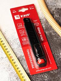 Нож строительно-монтажный 18 мм НСМ-80 (SK4) Heavy Duty (до 60 кг) Professional ncm-80-pro EKF